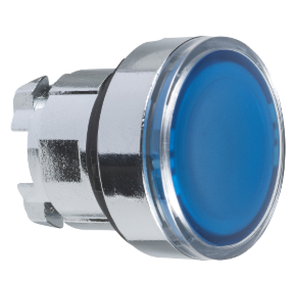ZB4BA68 Testa pulsante luminoso Ø22 - blu - per inserimento etichetta