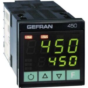 450-D-R-1 Gefran Controllore di temperatura PID, 450-D-R-1, 48 x 48 (1/16 DIN)mm, tensione 100 240 V c.a., 2 uscite