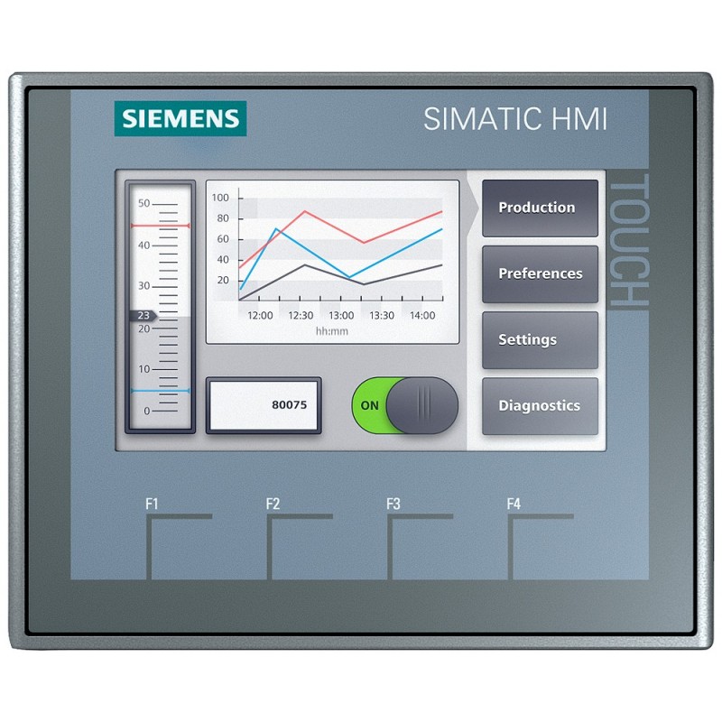 6AV2123-2DB03-0AX0 SIMATIC HMI, KTP400 Basic, Basic Panel, Comando con tasti / touch, Display TFT da 4 ", 65536 colori, Interfaccia PROFINET
