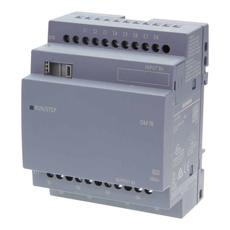 6ED 1055-1FB10-0BA2 LOGO! Modulo di espansione DM16 230R, PS / I / O: 230V / 230V / relè, 4 MW, 8 DI / 8 DO per LOGO! 8