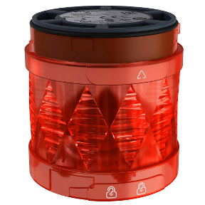 XVUC24 Elemento luminoso Ø60mm - FISSO - LED rosso - IP65